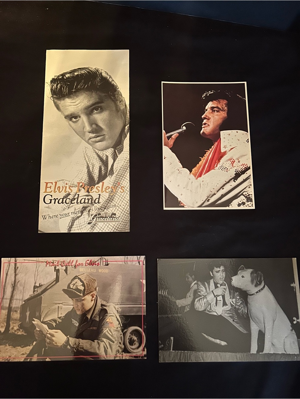 1992 Elvis Presley Graceland Memphis Tour Brochure & Postcards VTG Souvenir